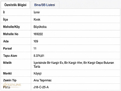 İZMİR KINIK BÜYÜKOBADA BARAJ PROJESİNE YAKIN 5.374 M² ARAZİ